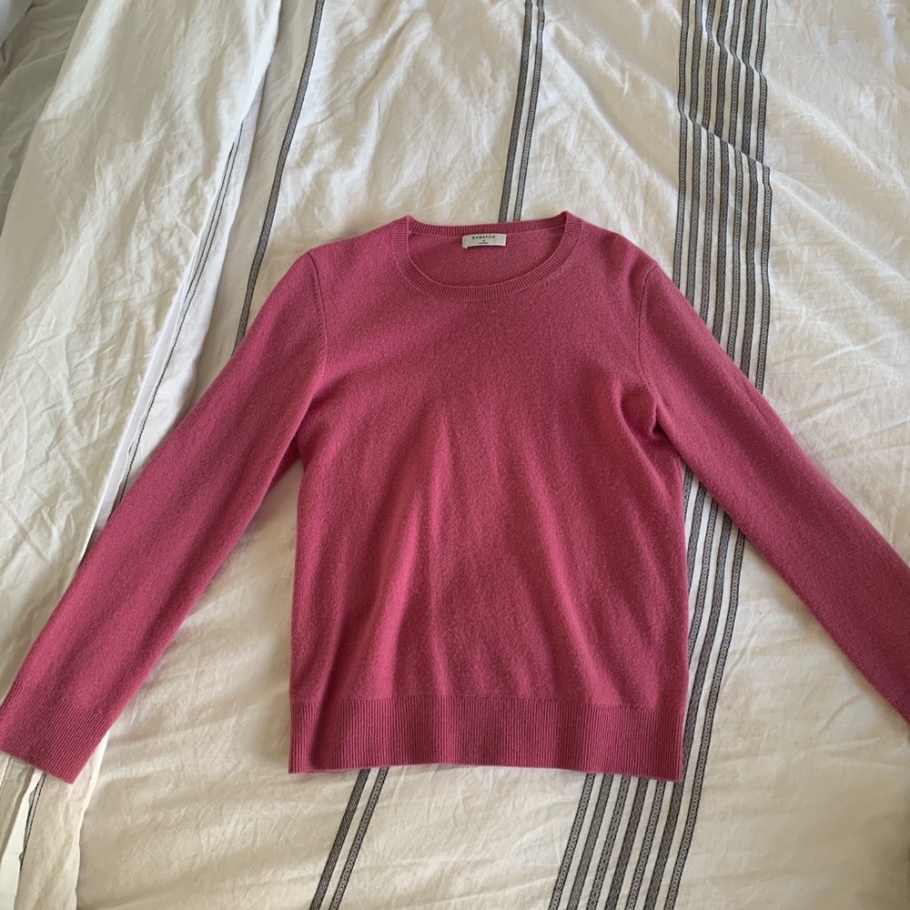 Pink Crew Neck Sweater